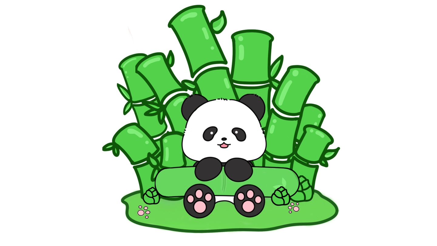 熊猫ip产品--抱竹子