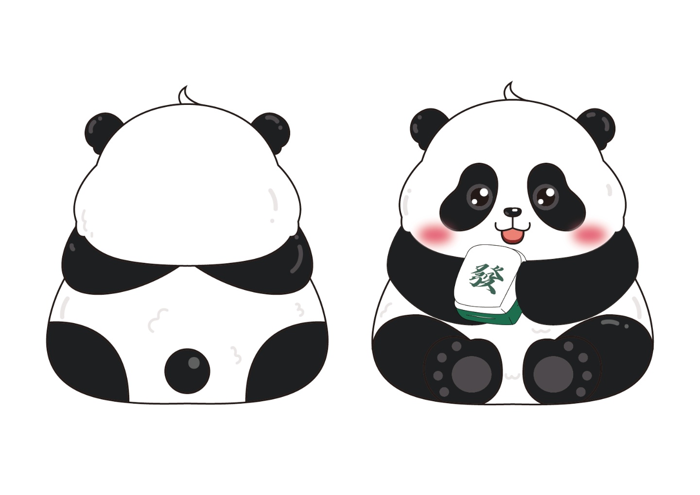 熊猫扇子（麻将）